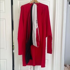 Boston University Graduate (Masters) cap, tassle, hood and gown